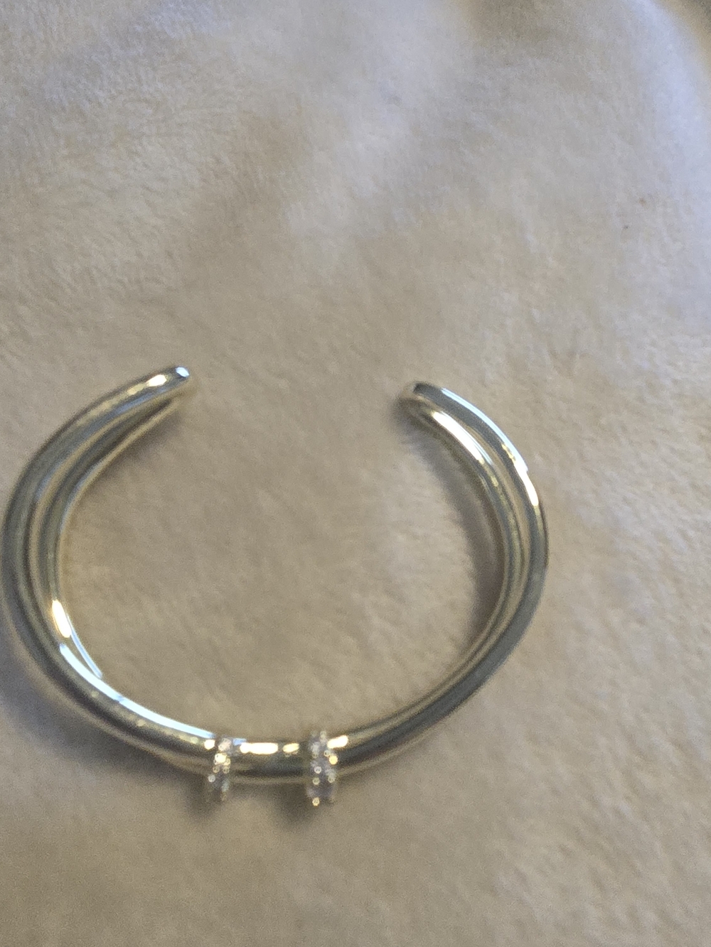 Kendra Scott Gold-Tone Crystal Crossover Cuff Bracelet - Picture 9 of 11